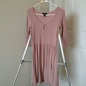 Forever 21 Mauve Colored Keyhole Dress
